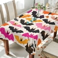 thumbnail image 4 of 54x72 Inch Tablecloth Polyester Square Tablecloth for Home Kitchen Dinner Decor Pink and Orange Bats, 4 of 9