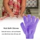 thumbnail image 1 of Toalla De Baño 5 dedos guantes de baño piel SPA masaje chico cuerpo lavado baño púrpura Ndcxsfigh Libre de BPA, 1 of 7
