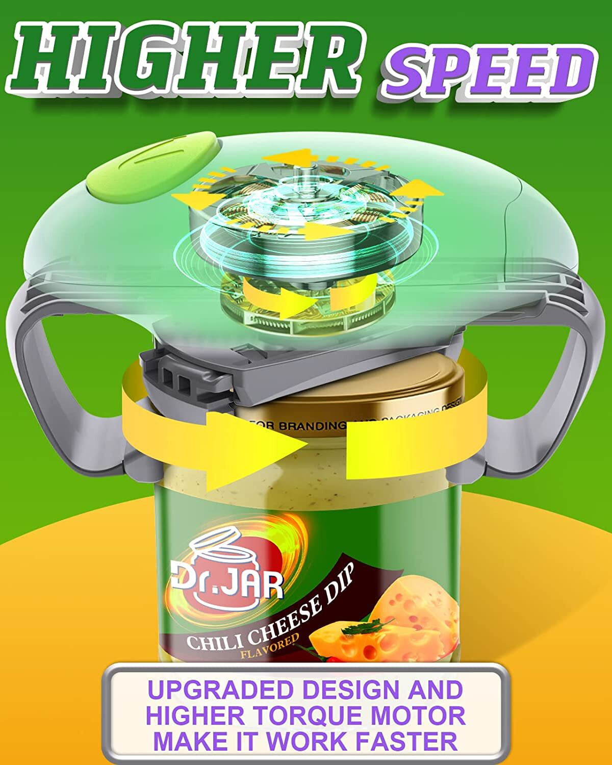 Sutify Electric Jar Opener, One Touch Automatic Jar Opener for New Sealed  Jars, Works for All Kinds of Jars, Jar Opener for Weak Hands, Seniors