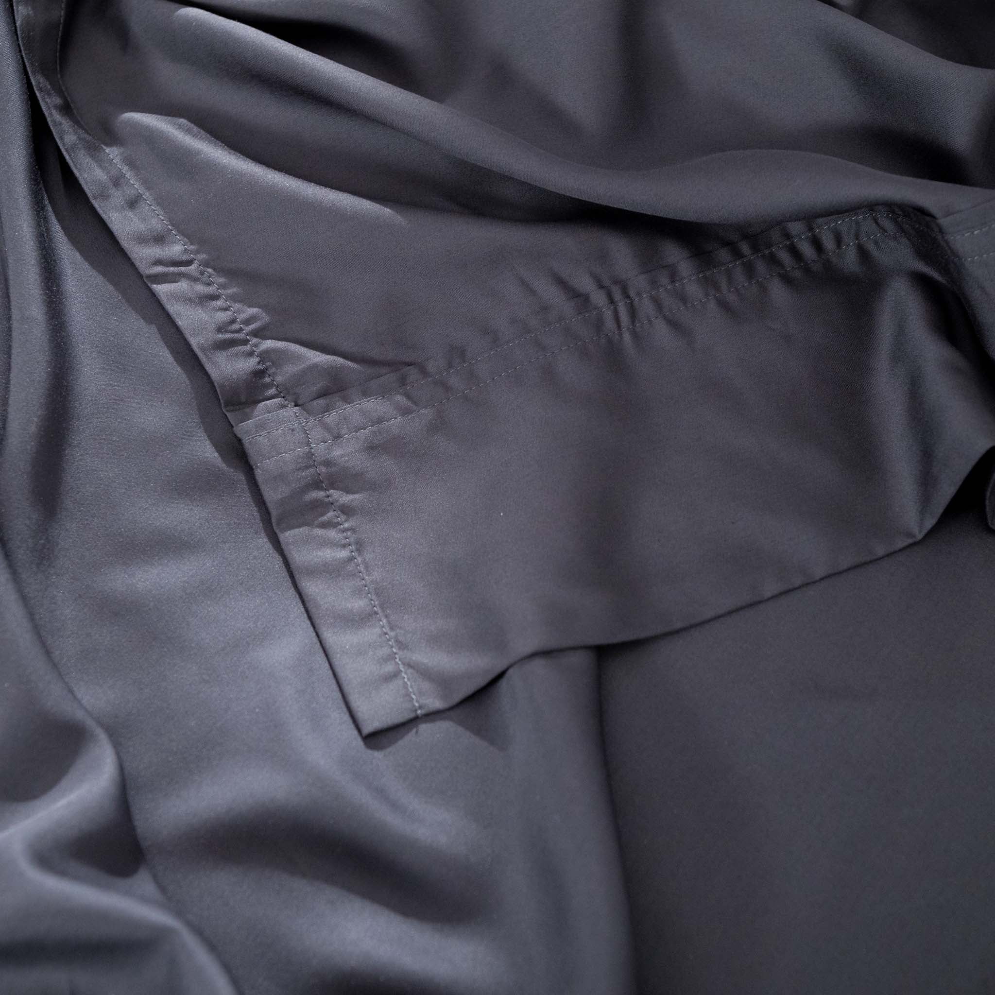 Hush Iced Charcoal Sheet and Pillowcase Set Twin