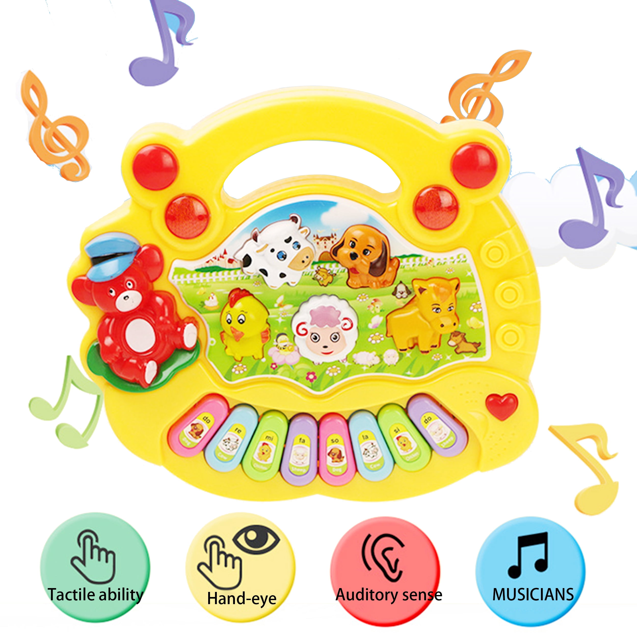 Baby toys 612 months,Baby Musical Keyboard Piano Drum Set, Baby Piano