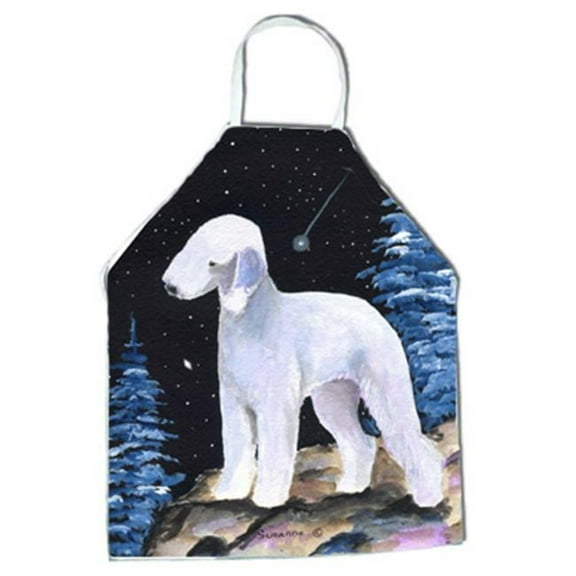 Starry Night Bedlington Terrier Apron - 27 x 31 in.