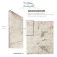 thumbnail image 6 of Transolid SWK603696-48 SaraMar 36-in X 60-in X 96-in Glue to Wall 3-Piece Shower Wall Kit, Biscotti Marble, 6 of 8