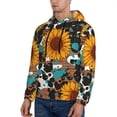 thumbnail image 3 of Sikiie Vintage Sunflowes Men's Hoodie, Essentials Hoodie, Sweatshirt, Pullover Hooded Sweatshirt for Men-X-Large, 3 of 7