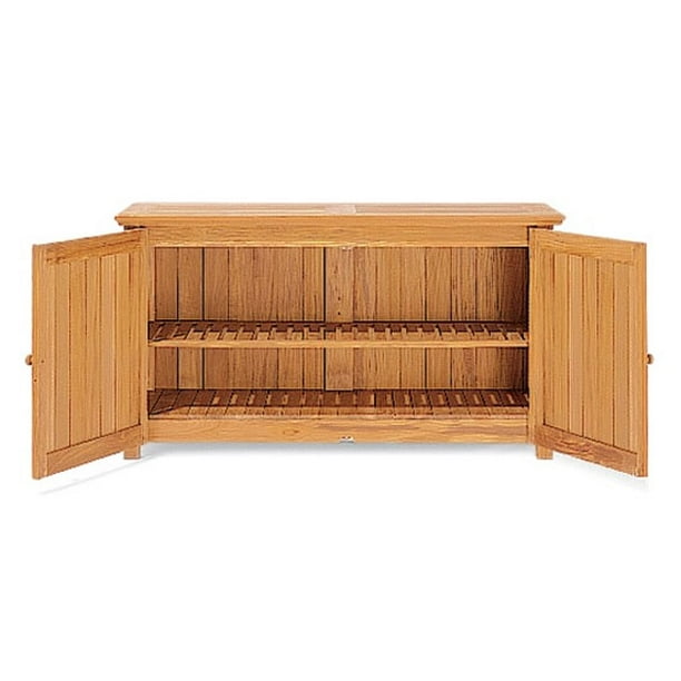 Teak Wood Chest Storage Cabinet Wmstch, Outdoor Patio Storage Cupboard