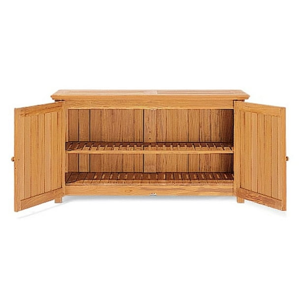 Wholeteak Outdoor Patio Grade A Teak Wood Chest Storage Cabinet Wmstch Com Teak Wood Chest Storage Cabinet Wmstch, Outdoor Patio Storage Cupboard
