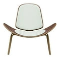 thumbnail image 3 of Sharoon Lounge Chair – Modern Luxurious Design with Sleek Wooden Legs and Premium Leather Upholstered Seat, Perfect for Relaxation and Sophisticated Living Spaces, 3 of 6