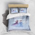 thumbnail image 2 of Disney Cartoon Frozen Elsa Print Three Piece Bedding Set Cover Set With Pillowcase Children or Adults King Queen Full Twin Size, 2 of 5