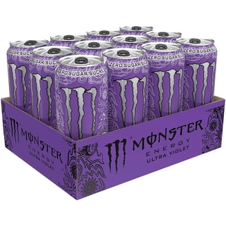 Monster Energy Drink, Ultra Violet, 473mL, Pack of 12, Citrus