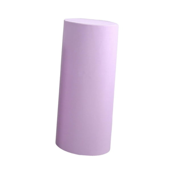 Cubierta de pedestal cilíndrico para decoración de fiestas, tela elástica de poliéster para postre redondo L