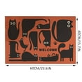 Black Cats Bathmat Thick Soft Bath Mat Absorbent Area Rugs For Bedroom