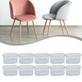 thumbnail image 3 of 10 X Rubber Chair Leg Cap Oval Covers Furniture Table Feet Floor Protectors, 3 of 9