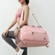 thumbnail image 5 of Fitness Gym Bag Impermeable Viaje Equipaje Yoga Bolso con compartimento para zapatos (Rosa), 5 of 6