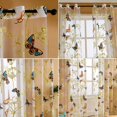 thumbnail image 4 of 1PC Sheer Curtain Window Door Voile Floral Butterfly Tulle Valance Home Decor, 4 of 6