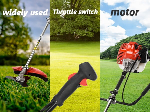 Floseru 52CC 2-Cycle Gas Weed Eater, 2 in 1 Gas Weed Wacker Gas Brush Cutter, 2026 Upgraded Weed Eater Gas Powe, Gas String Trimmer and Lawn Edger, Weed Trimmer
