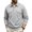 Light Gray, variant on JULMCOMO Polo Shirts for Men Button Collared Casual Workwear Style Long Sleeve Shirts Regular Fit Work Tops with Chest Pockets Black XL