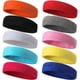 thumbnail image 1 of 10 diademas deportivas para el sudor, elásticas, antideslizantes y absorbentes de algodón., 1 of 3