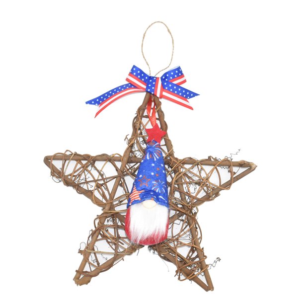 ARTE DE CORONA DE de la independencia patriótica americana Yuyangstore Corona de mimbre