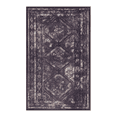 thumbnail image 2 of Black Washable Rug 5x8 Area Rug (Black+Burgundy, 5' x 8'), 2 of 5