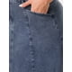thumbnail image 5 of Falda de mezclilla de talla grande GRACE & GRANDEUR para mujeres, de cintura alta, estilo A-line, casual, con bolsillos, 2X gris azul, 5 of 6
