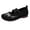 Black, variant on Womens Ballet Flats Mesh Knit Floralted Washable Buckle Walking Flats Comfortable Quick Dry Nurse Shoe Running Sneakers with Arch Support Beige 40(US-8)