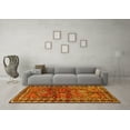 thumbnail image 3 of Ahgly Company Machine Washable Indoor Rectangle Persian Yellow Traditional Area Rugs, 2' x 4', 3 of 4