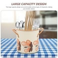 thumbnail image 3 of Shisuyan Retro Chopsticks Bucket Chopsticks Cage Holder Multi-grid Cutlery Bucket Kitchen Utensil Holder, 3 of 8