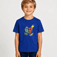 thumbnail image 2 of Boys Graphic T Shirt Cool 67 Number Lightning Design Short Sleeve Kids Tees Trendy Style 100% Cotton Soft Child Tops 4-13Y, 2 of 5