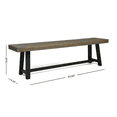 thumbnail image 4 of Tcbosik Outdoor Backless Benches Set of 2, Wood Bench for Deck, Garden, Patio, Backyard, Easy Assembly, Grey & Black, 4 of 10