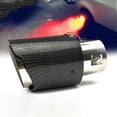 thumbnail image 2 of Silenciador de tubo de escape de coche emisor de luz de punta de escape Led de fibra de carbono tubos de cola con alto Brillar Electrónica, 2 of 4