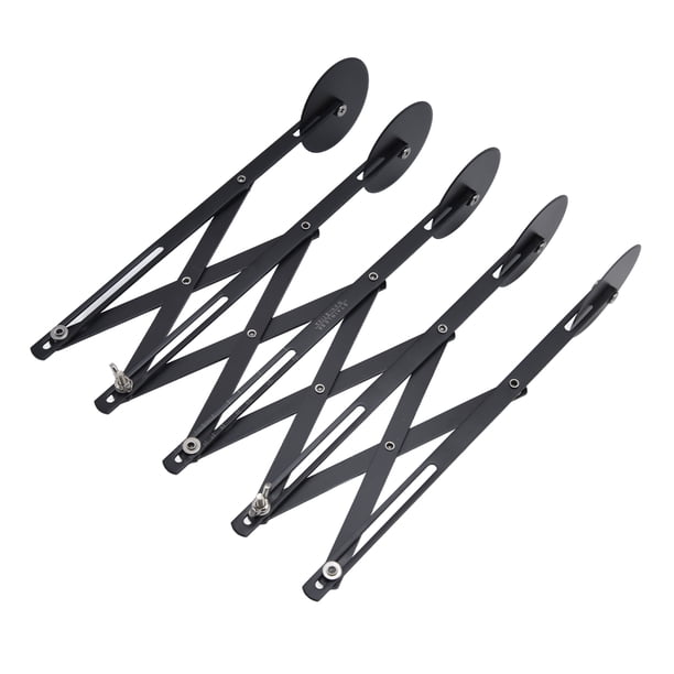 Cortador de pizza de acero inoxidable, cuchillo para masa de acero inoxidable, cuchillo cortador de rodillo para masa, cortador de pizza expandible, funcionalidad versátil