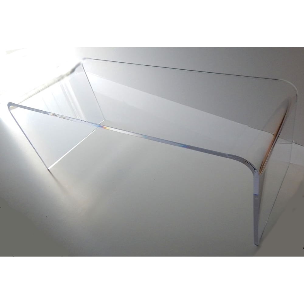 Acrylic Coffee Waterfall Table Lucite 50" long x 20 x 17 high x 3/4