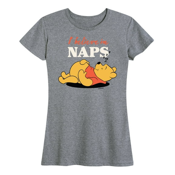 Winnie the Pooh - I Believe in Naps - Women's Short Sleeve Graphic T-Shirt