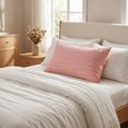 thumbnail image 3 of Unique Bargains 2Pcs Cotton Wrinkle Resistant Durable Pillowcase Queen Pink, 3 of 4