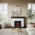 thumbnail image 4 of Country Living Jackson 55.2"W x 43.2"H x 16.1"D Electric Fireplace with Mantel Surround - White Brick, 4 of 9