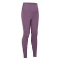 thumbnail image 5 of GEWSEY High Waisted Lounge Legging 25" - Buttery Soft Workout Yoga Pants for Women (Purple, M), 5 of 6