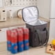 thumbnail image 4 of Toystoory Bolsa de almuerzo para hombres, bolsa de picnic aislada hermética con película de aluminio, papel de aluminio de tela Oxford Almacenamiento y organización del hogar negro, 4 of 6