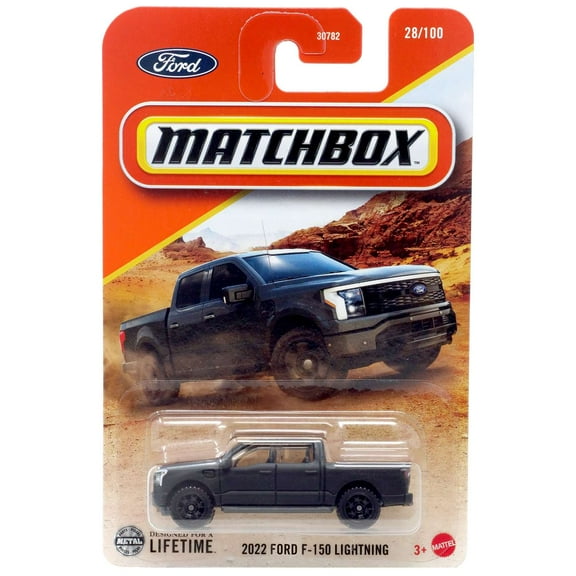 Matchbox 2022 Ford F-150 Lightning Diecast Car (Black)
