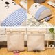 thumbnail image 3 of 5 Pcs Cute Wall Hanging Storage Bag Over Door Closet Organizer Box Linen Farbric Hanging Pocket Organizer Bag For Bedroom, Bathroom, 3 of 5