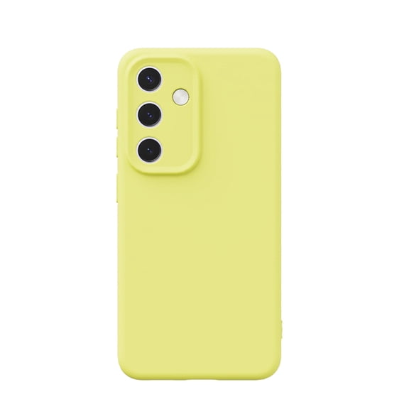Allytechgroup Silicone Case for Samsung Galaxy A16 5G 6.7", Slim Fit Soft TPU Heavy Duty Shockproof Anti-Scratch Bumper Hybrid Phone Case Cover for Women Men, Pearyellow