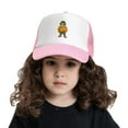 thumbnail image 2 of PAYOHTO Kids Hype Beast Skull Baseball Hat Back Adjustable Mesh Breathable Hats Pink Trucker Cap Outdoor Fishing Sun Caps for Boys or Girls ages 4-10, 2 of 9