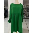 thumbnail image 4 of Aellinatey Womens Fall Dresses Casual Tunic Dress Short Sleeve Crew Neck Flowy Babydoll Dress, 4 of 9