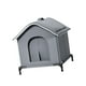 thumbnail image 1 of Casa para gatos de exterior, elevada, resistente a la intemperie, portátil, con aislamiento, refugio para mascotas M, 1 of 8
