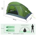 thumbnail image 5 of Backpacking Tent 1 Person - Lightweight Hiking Tent Waterproof with Skylight & Vents - Easy Setup Solo Camping Tent for Backpacking Hiking, 5 of 8