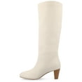 thumbnail image 3 of Journee Womens Jovey Pull On Almond Toe Boots, 3 of 10