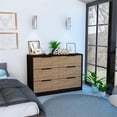 thumbnail image 2 of FM FURNITURE Marion Slide And Pull Dresser Four Drawers Engineered Wood Black, 2 of 8