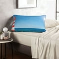 thumbnail image 6 of Daiia Red And White Lighthouse Bedding Waterproof Pillow Protector Zippered Queen – Bed Bug Proof Pillow Encasement-14"x20", 6 of 6