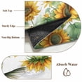thumbnail image 6 of 6'x9' Area Rugs, Sunflower Indoor Outdoor Area Rug for Living Room Bedroom, Yellow Summer Flower Hummingbird Retro Washable Bathroom Rugs Kitchen Floor Carpet Mats Home Decor Aesthetic, 6 of 8