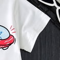 thumbnail image 5 of Toddler Boys Summer Sets Clothing 6-12 Months 2T 3T 4T 5T Children Cute Cartoons Printed Short Sleeve Cotton T-Shirt and Elastic Waist Shorts Sets Kids Outfit Beach Clothes 2-3 Years, 5 of 7