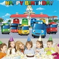 thumbnail image 2 of Tayo the Little Bus Background Taspestry Post Banner Backdrop Party Supplies Wall Decor, 2 of 6